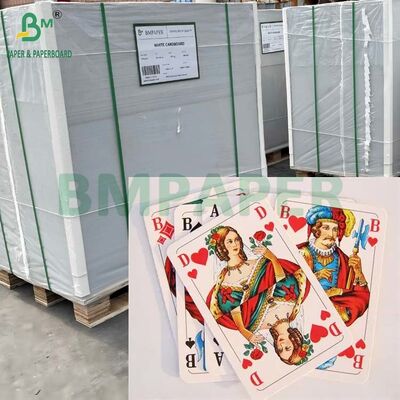 المقاومة الجيدة الورق المقوى الأبيض الأسود 0.3MM لصنع بطاقات اللعب